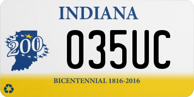 IN license plate 035UC