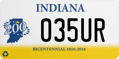 IN license plate 035UR