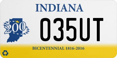 IN license plate 035UT