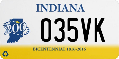 IN license plate 035VK