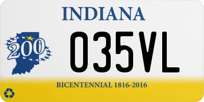 IN license plate 035VL