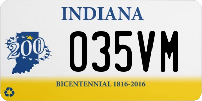 IN license plate 035VM