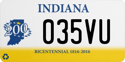 IN license plate 035VU