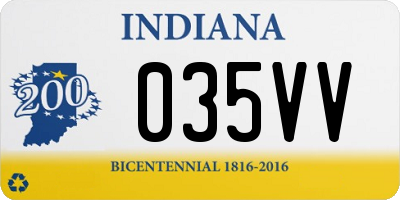 IN license plate 035VV