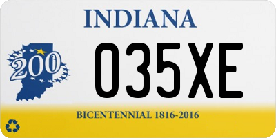 IN license plate 035XE