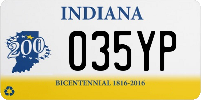 IN license plate 035YP