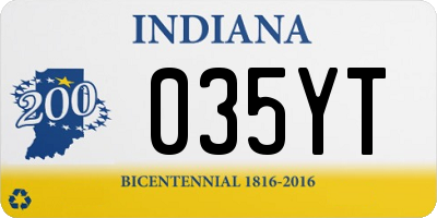 IN license plate 035YT