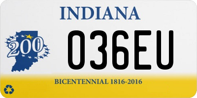 IN license plate 036EU