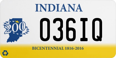 IN license plate 036IQ