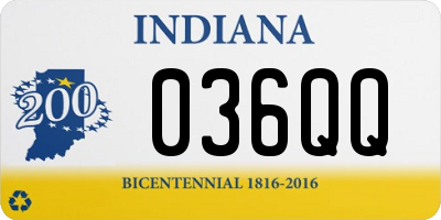 IN license plate 036QQ