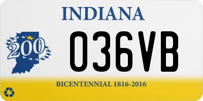 IN license plate 036VB