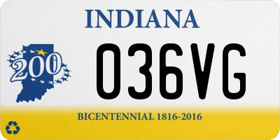 IN license plate 036VG