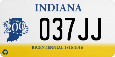 IN license plate 037JJ