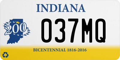 IN license plate 037MQ