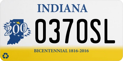 IN license plate 037OSL
