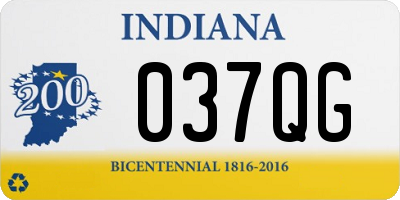 IN license plate 037QG