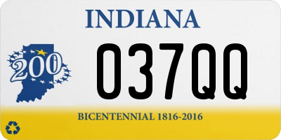 IN license plate 037QQ