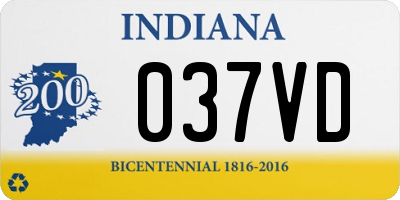 IN license plate 037VD