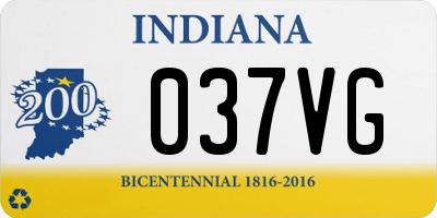 IN license plate 037VG