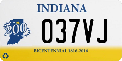 IN license plate 037VJ