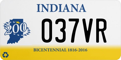 IN license plate 037VR