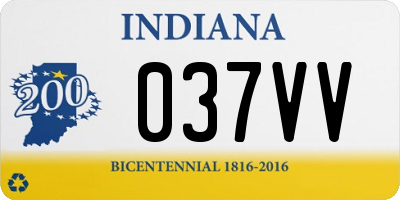 IN license plate 037VV