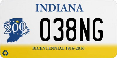 IN license plate 038NG