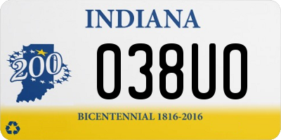 IN license plate 038UO