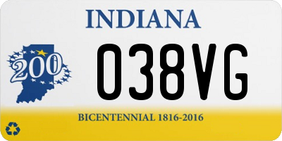 IN license plate 038VG