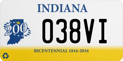 IN license plate 038VI