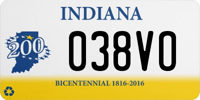 IN license plate 038VO