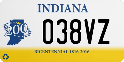 IN license plate 038VZ