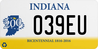 IN license plate 039EU