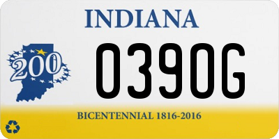 IN license plate 039OG