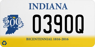 IN license plate 039OQ