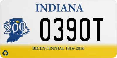 IN license plate 039OT