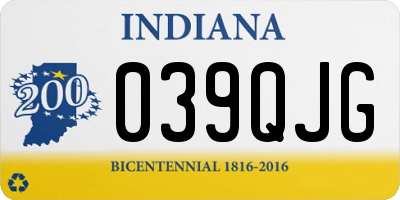 IN license plate 039QJG