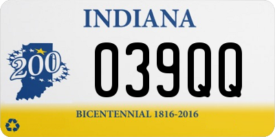 IN license plate 039QQ