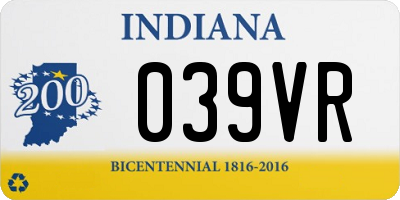 IN license plate 039VR