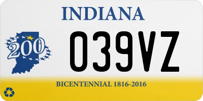 IN license plate 039VZ