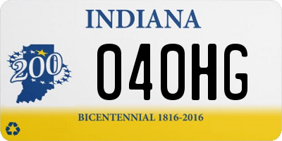 IN license plate 040HG