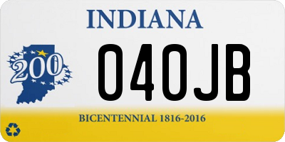 IN license plate 040JB