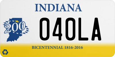 IN license plate 040LA