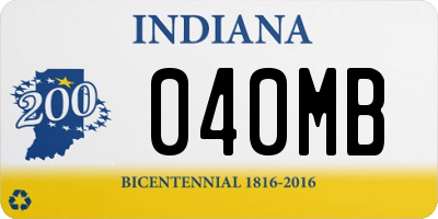 IN license plate 040MB