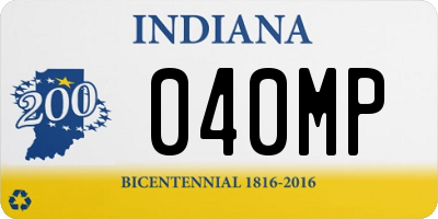 IN license plate 040MP