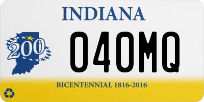 IN license plate 040MQ