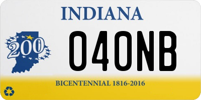 IN license plate 040NB