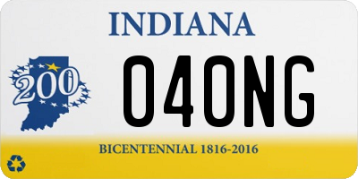 IN license plate 040NG