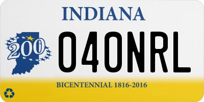 IN license plate 040NRL