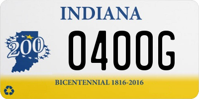 IN license plate 040OG